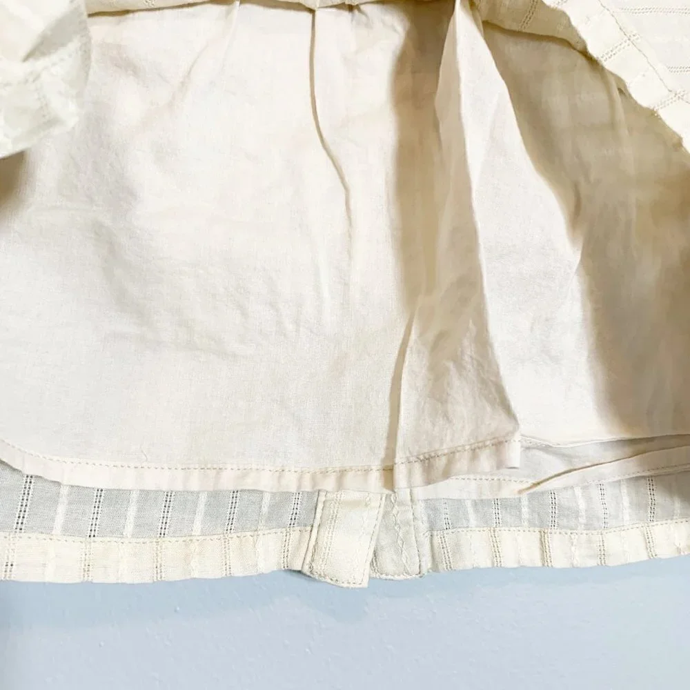 5/$25‎ Gymboree Girls Cream Pinstripe Button Front Ruffle Dress Size 10